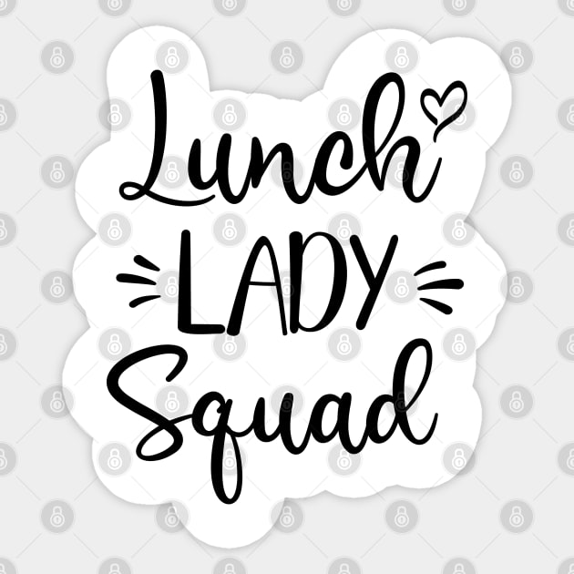 Lunch Lady Squad Sticker by Satic